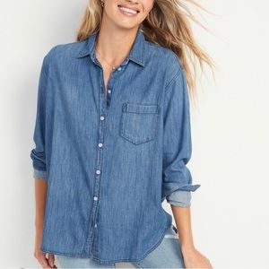 Old Navy Chambray Tunic Shirt